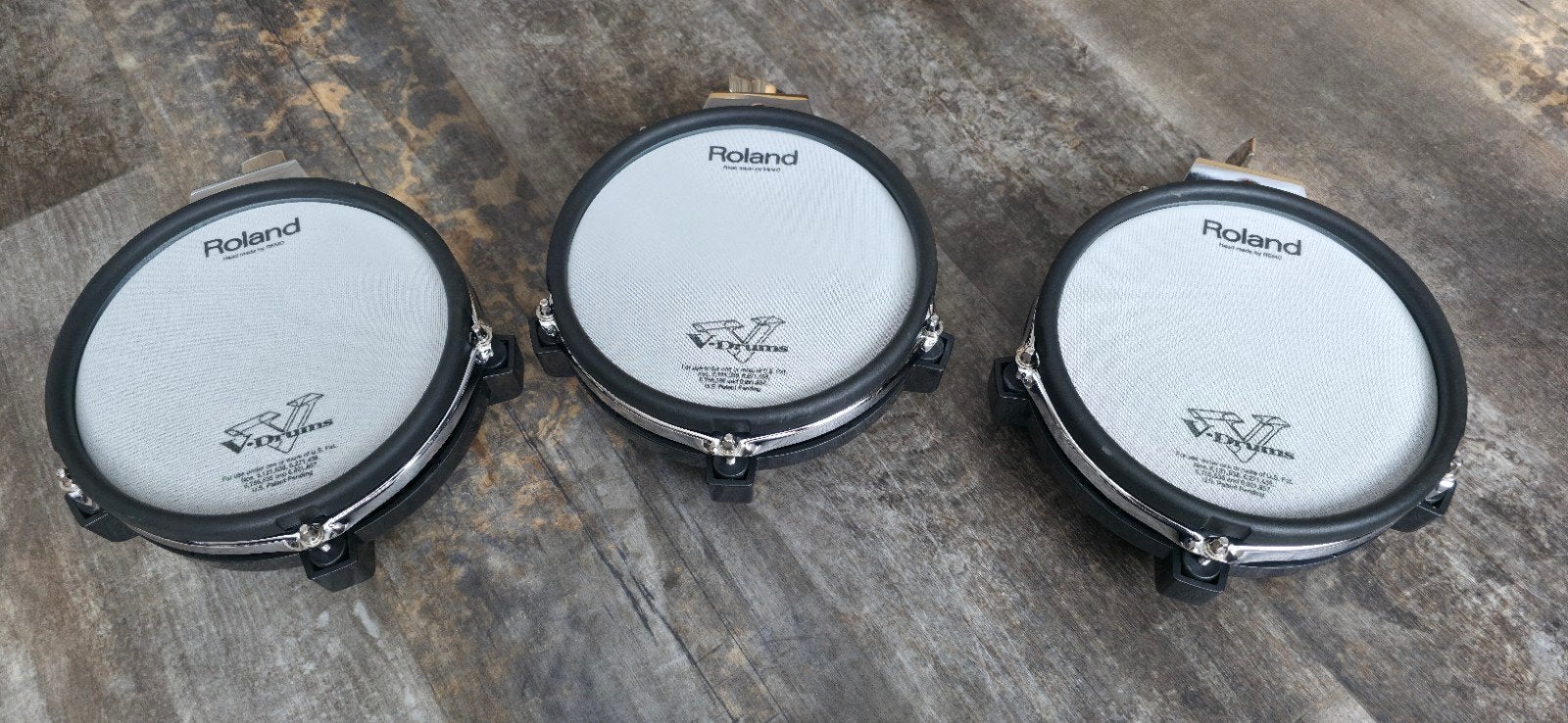 Roland V-Drums PDX-8 Mesh Head Pads (3 stuks)en 1 roland pdx, Ophalen of Verzenden, Gebruikt, Roland, Elektronisch