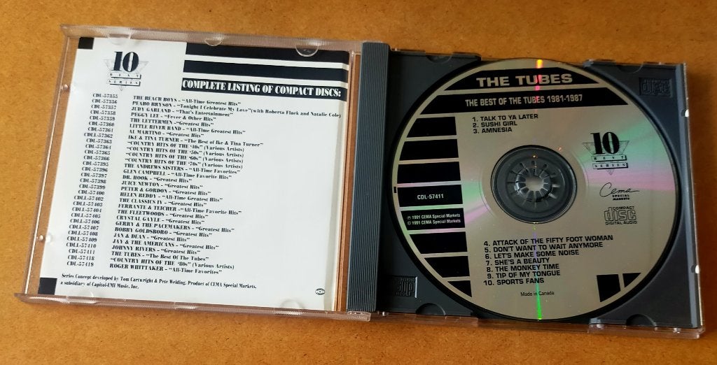 The Tubes - The Best Of 1981-1987 CD 1991, Ophalen of Verzenden, Gebruikt, Progressive Rock