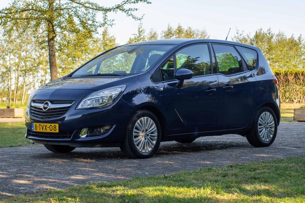 Opel Meriva 1.4 Turbo Design Edition 1e Eig. 36.200 km +NAP, Stof, Gebruikt, 4 cilinders, Blauw