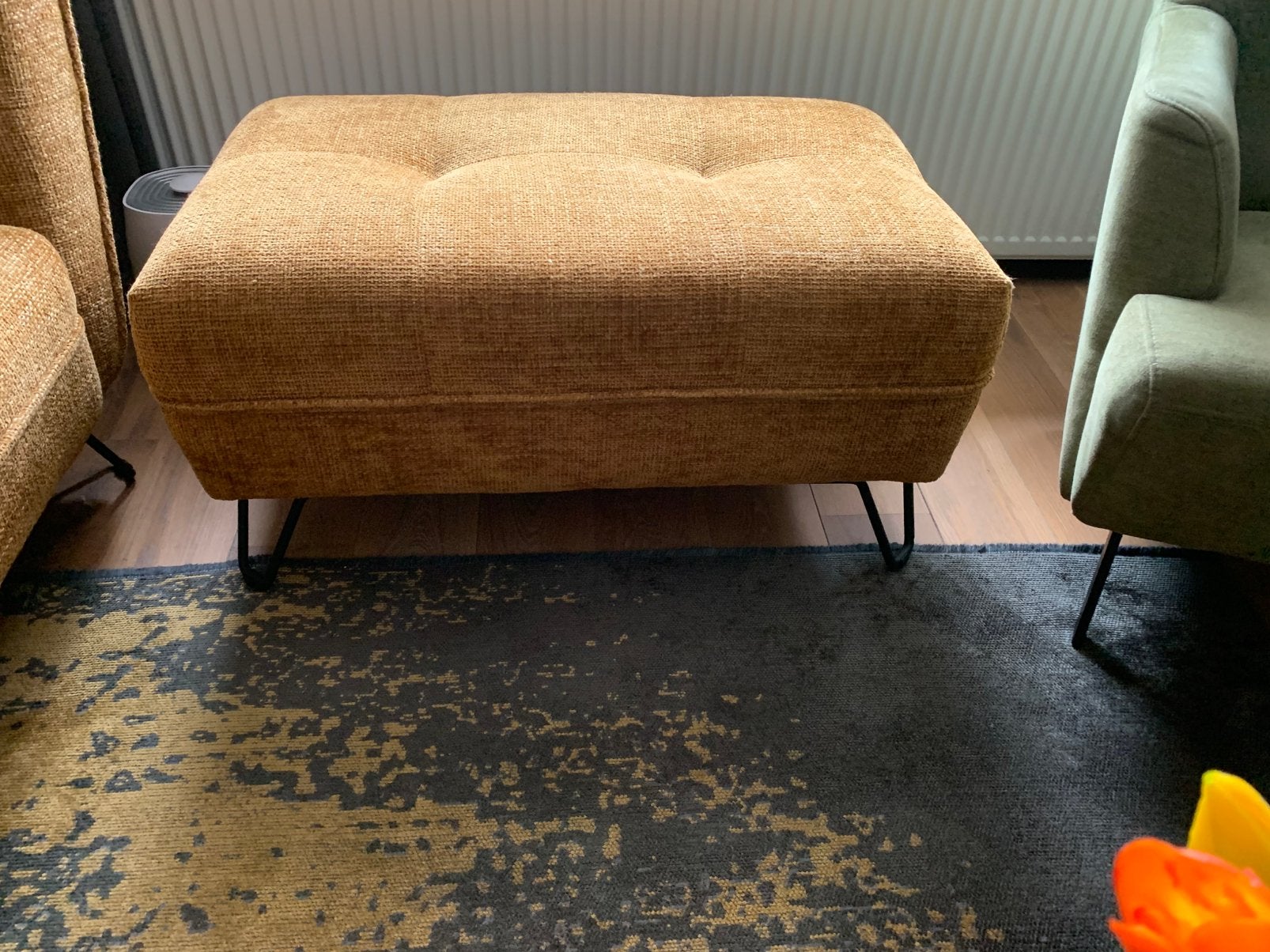 Bankstel en Hocker, Huis en Inrichting, Banken | Voetenbanken en Poefen, Ophalen, 125 cm of meer, 125 cm of meer, Zo goed als nieuw