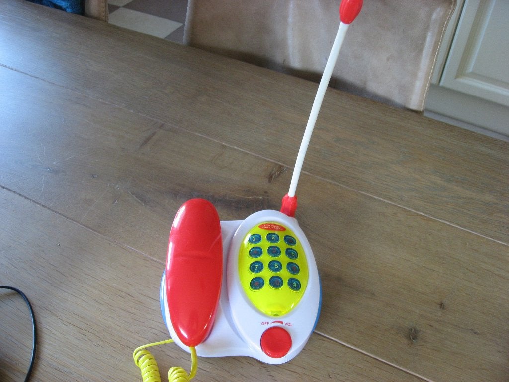 stevige kinder speelgoed telefoon, Verzenden, Zo goed als nieuw, Jongen of Meisje