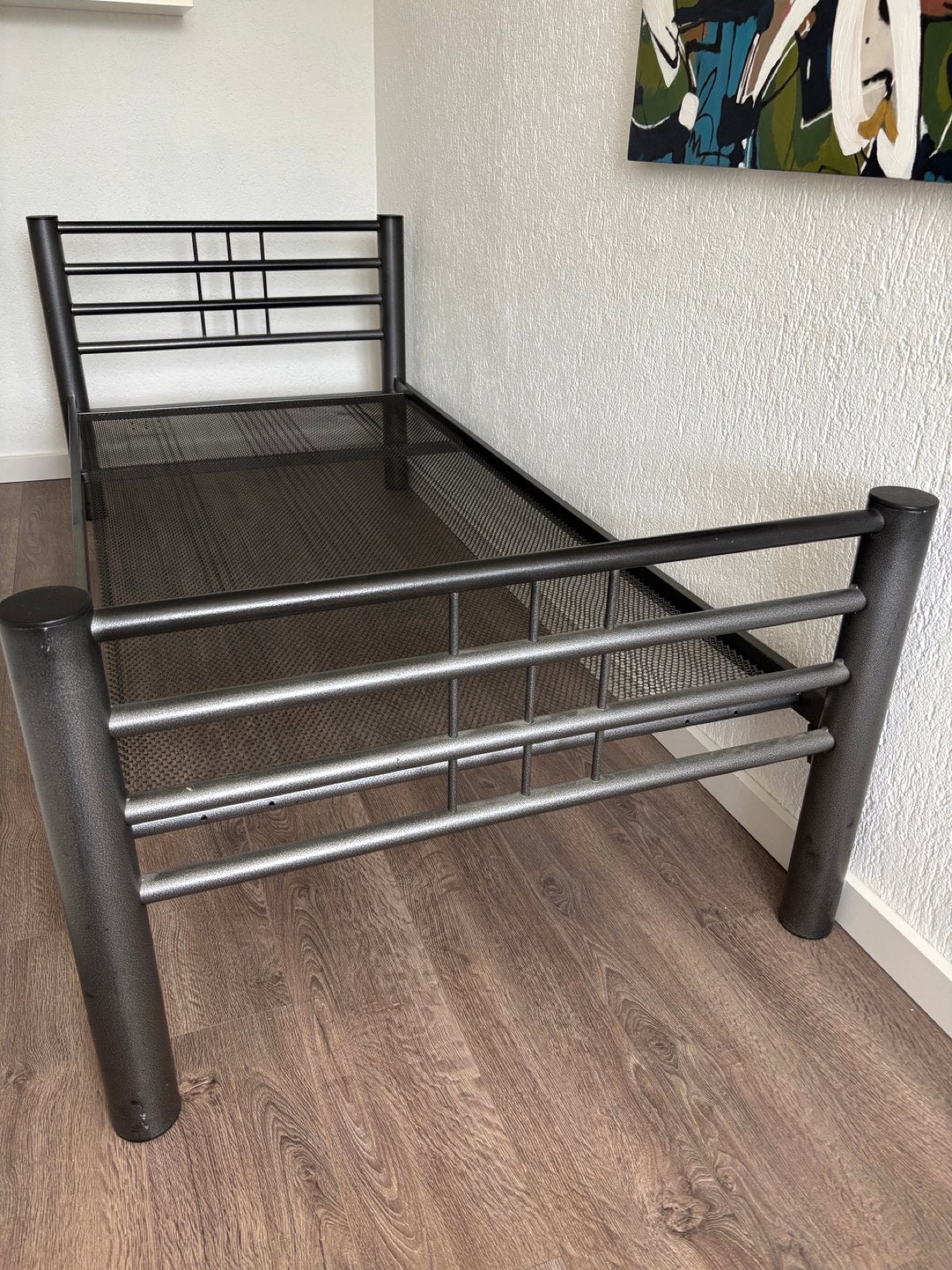 Eenpersoonsbed met nieuw matras - Meradiso, Ophalen, 90 cm, Eenpersoons, Zo goed als nieuw