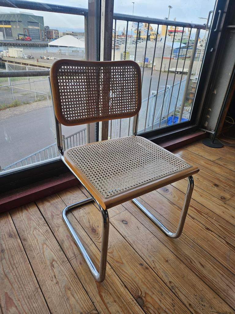 Vintage slede eetkamerstoel Marcel Breuer Thonet '80s, Ophalen of Verzenden