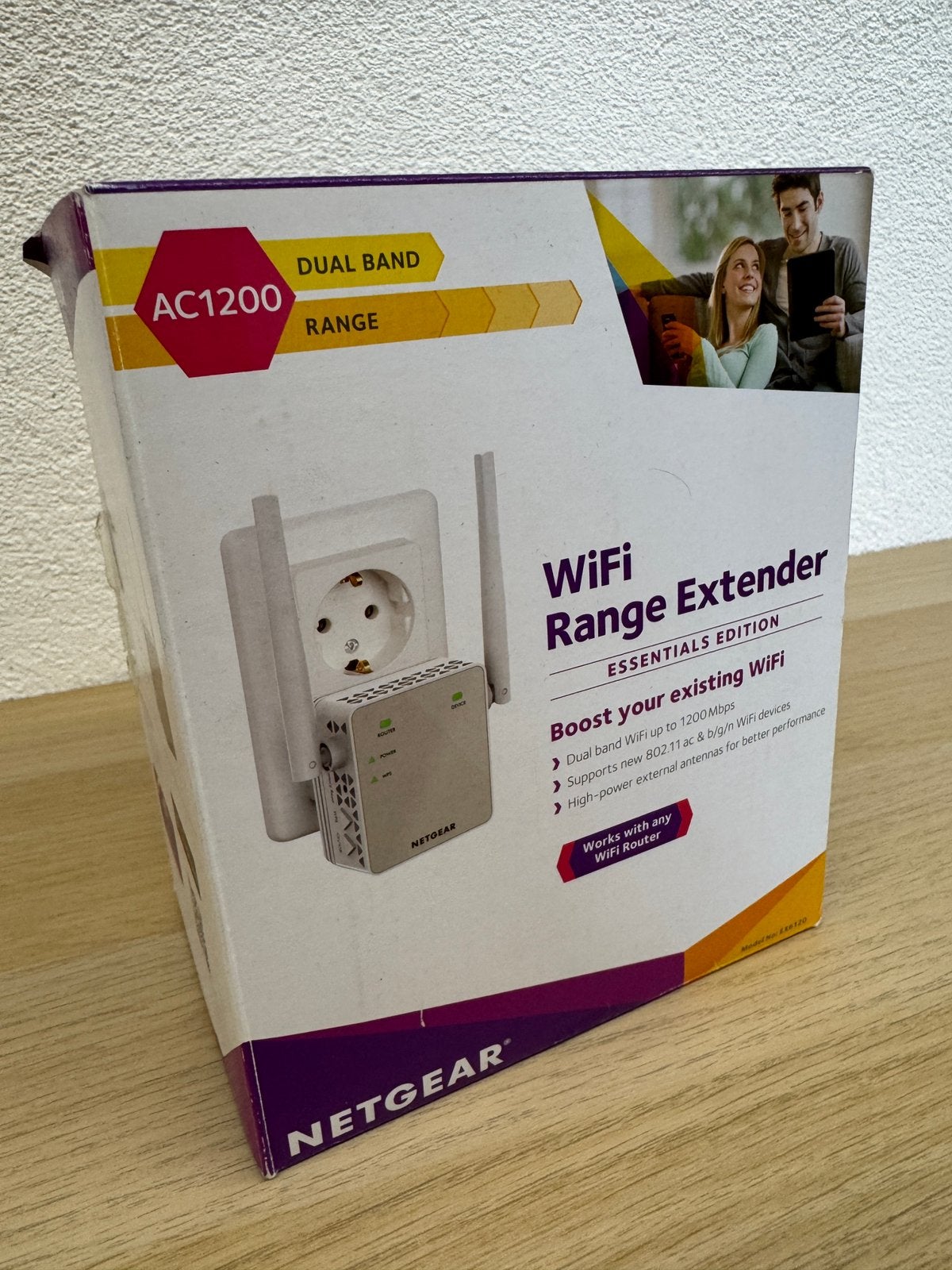 EX6120 WiFi Range Extender AC1200, Dual-Band - 1 Fast Ethern, Ophalen of Verzenden, Zo goed als nieuw