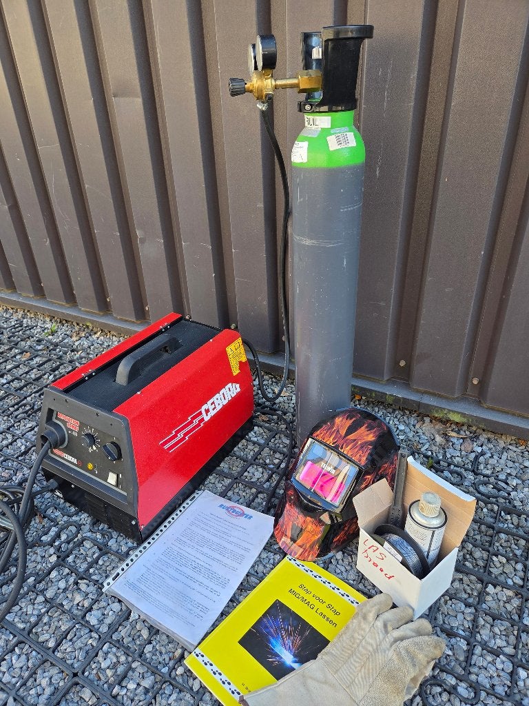 Cebora 488 Revolution Combi Lasapparaat, Ophalen, Gebruikt, 150 tot 250 ampère, Co2