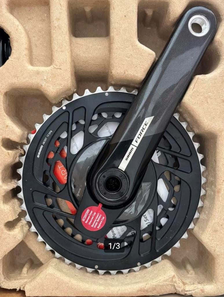 SRAM Force Power Meter Crankset Carbon 2x12 48-35t 170mm, Fietsen en Brommers, Fietsonderdelen, Crankstel of Pedalen, Nieuw, Ophalen of Verzenden