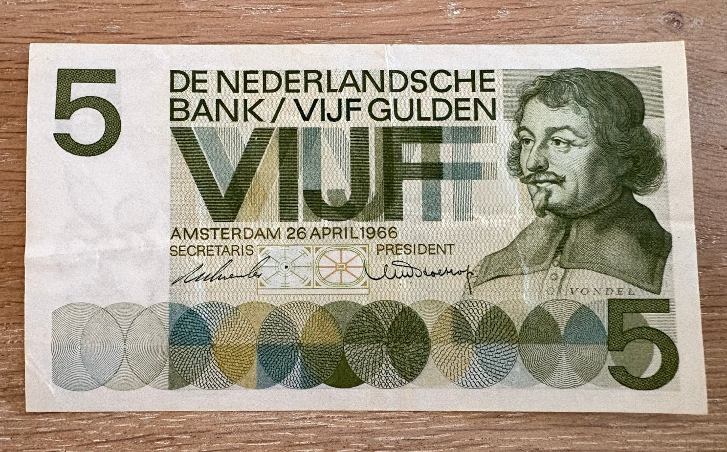 5 Gulden biljet 1966 - uit speciale invulserie (5 ZV), Ophalen of Verzenden, 5 gulden