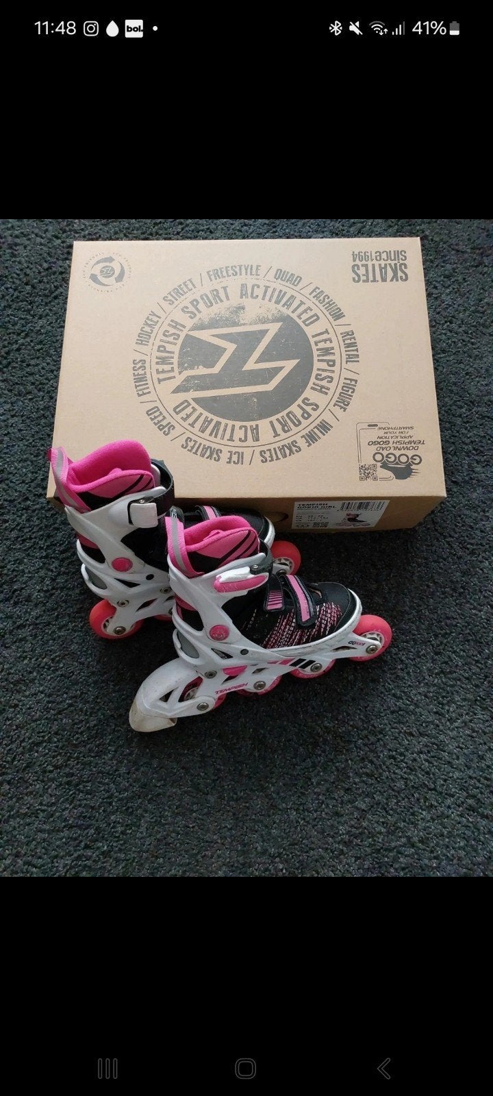 Tempish Gokid Grl verstelbare inline skates (maat 29-32), Ophalen, Kinderen, Verstelbaar, Gebruikt