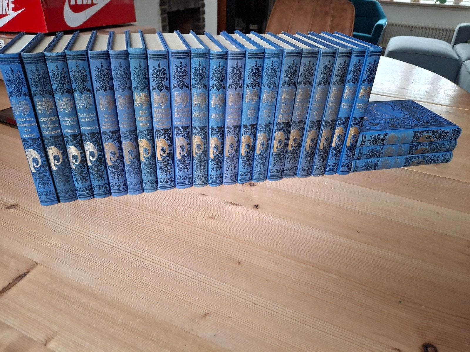 Jules Verne collectie elsevier Blauwe bandjes, Ophalen of Verzenden, Gelezen, Jules Verne, Europa overig