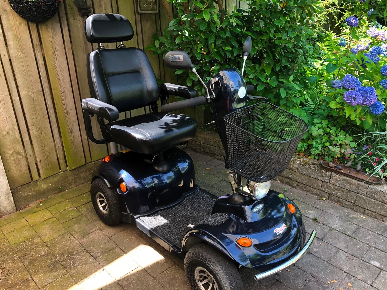 Mango Tiger 4 scootmobiel., Ophalen, Gebruikt, 16 t/m 25 km, 16 km/u of meer