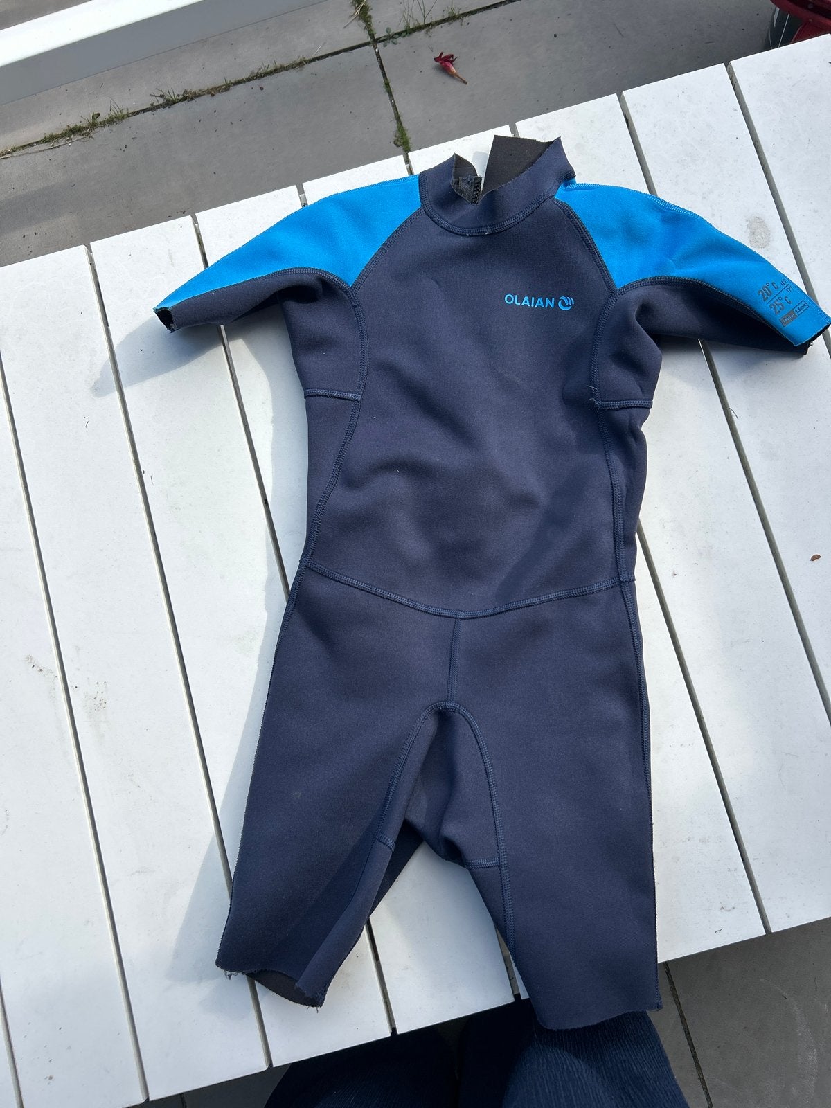 Kinder wetsuit OLAIAN Decathlon - Maat 133-142 (10 jaar), Watersport en Boten, Ophalen of Verzenden, Zo goed als nieuw, Kind, Wetsuit