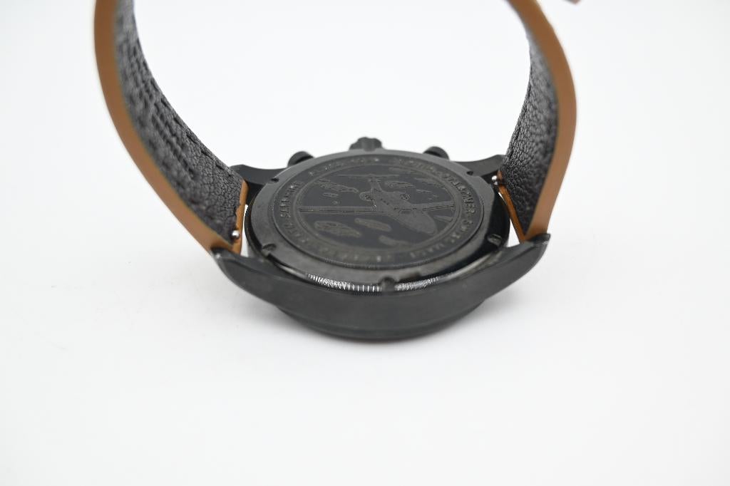 Alpina Starttimer Pilot Big Date Saffierglas/Piloten Horloge, Zwart, Ophalen of Verzenden, Zo goed als nieuw, Waterdicht
