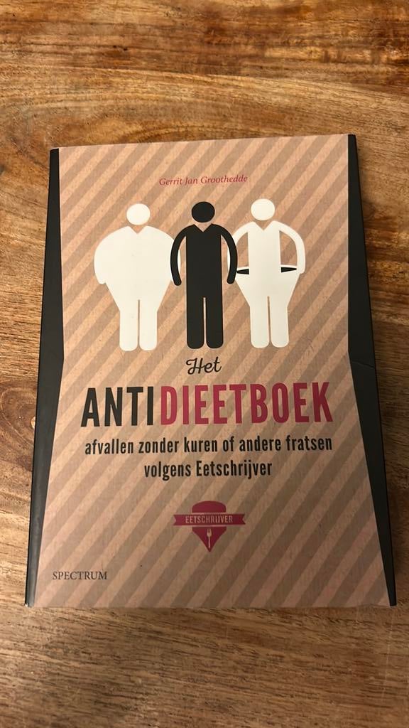 Gerrit Jan Groothedde - Het antidieetboek, Ophalen of Verzenden, Zo goed als nieuw, Gerrit Jan Groothedde