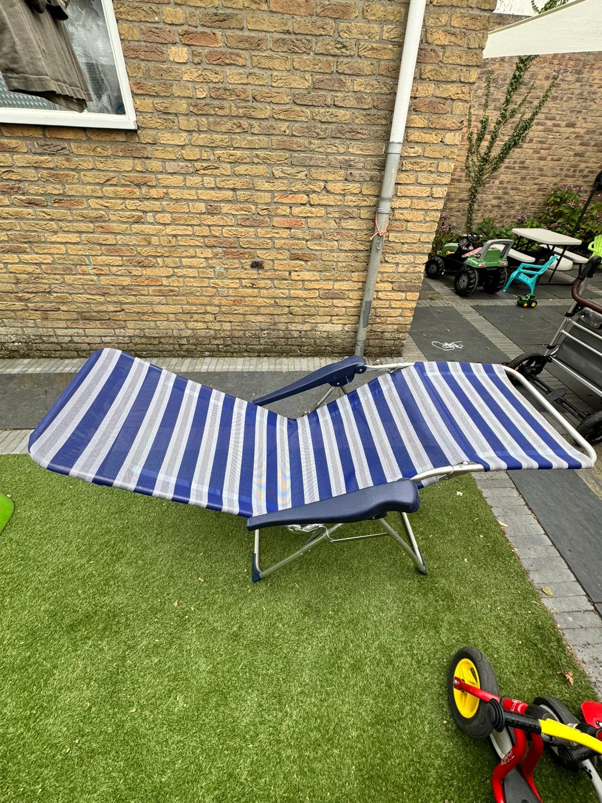 Camping stoelen 2 stuks, ligstoelen, Tuin en Terras, Ophalen, Zo goed als nieuw, Aluminium