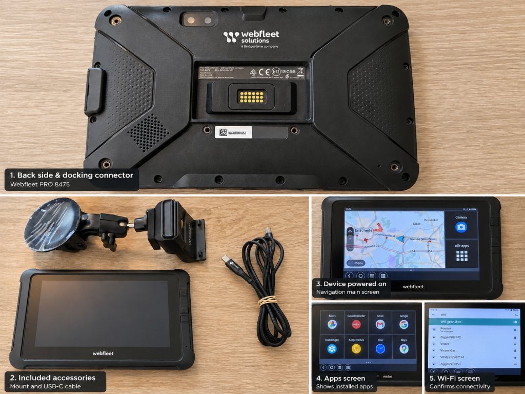 WEBFLEET PRO 8475 – Professionele navigatie (7inch), Ophalen of Verzenden, Zo goed als nieuw