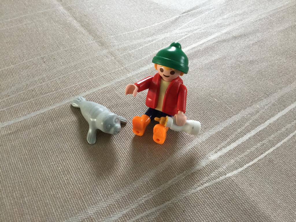 Playmobil jongen met zeehondje., Ophalen of Verzenden, Zo goed als nieuw