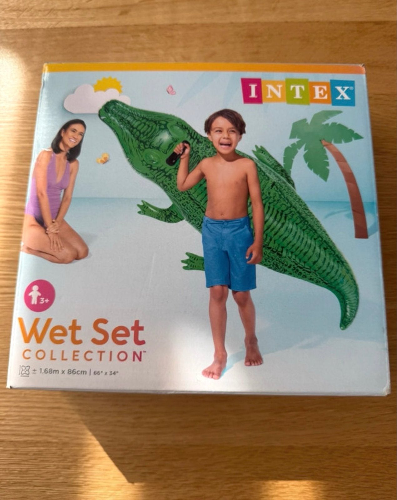 Intex Wet Set Krokodil Zwembad Speelgoed, Kinderen en Baby's, Speelgoed | Buiten | Opblaasfiguren, Verzenden, Nieuw