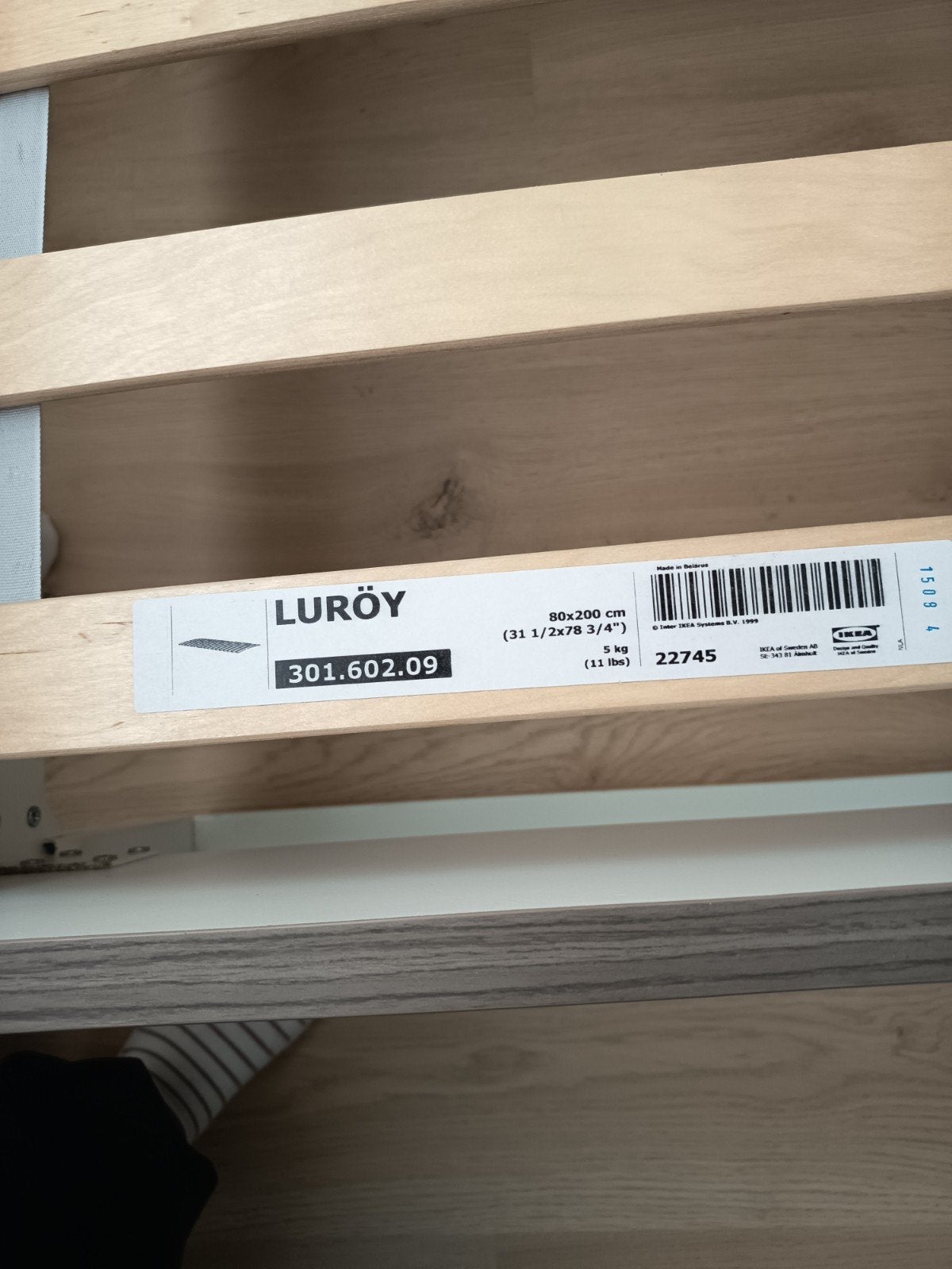 IKEA-bed en Emma-matras, Huis en Inrichting, Ophalen, Tweepersoons, 160 cm