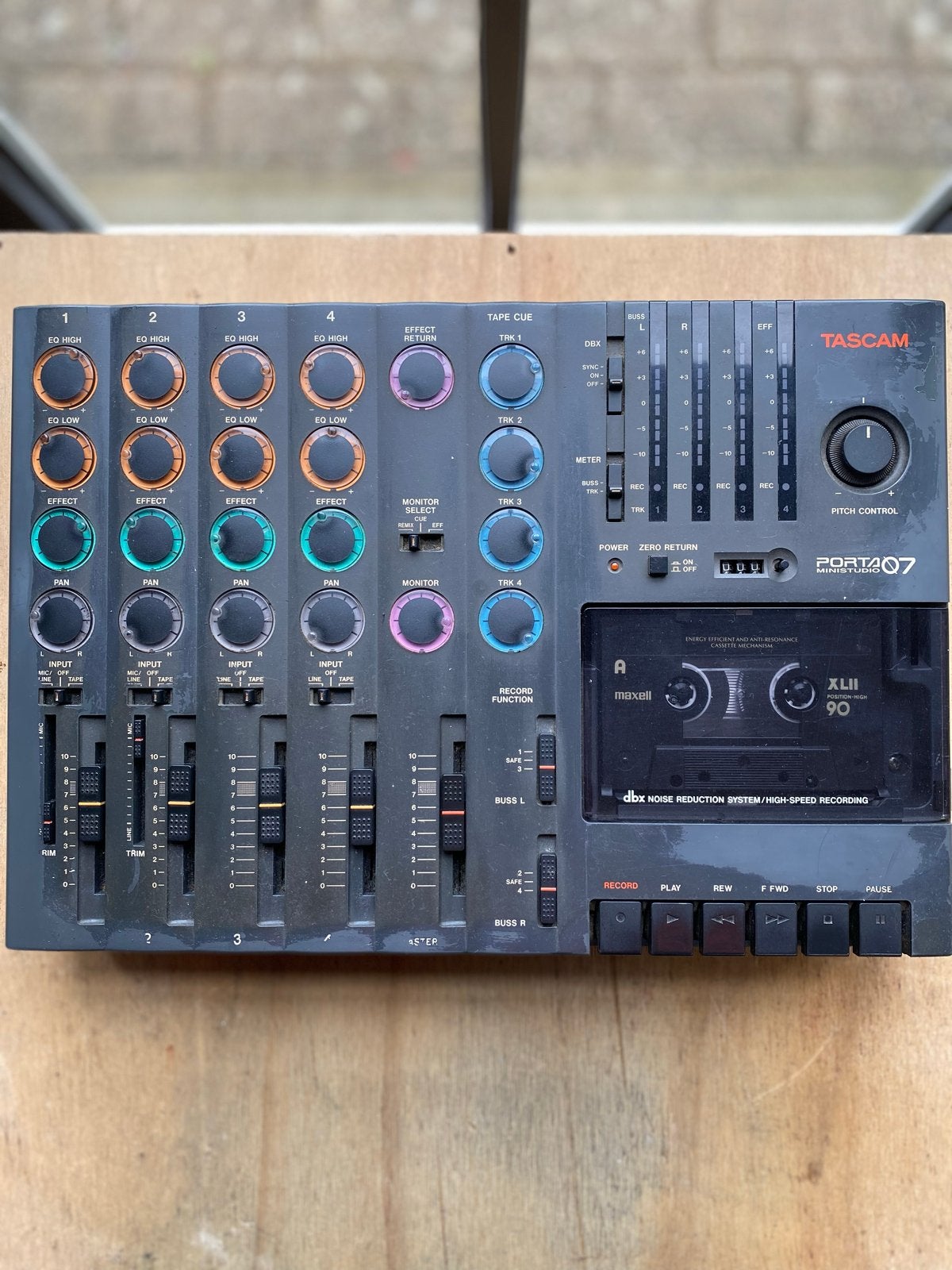 Tascam Portastudio 207 4-sporen recorder, Muziek en Instrumenten, Ophalen of Verzenden, Gebruikt, Minder dan 5 kanalen