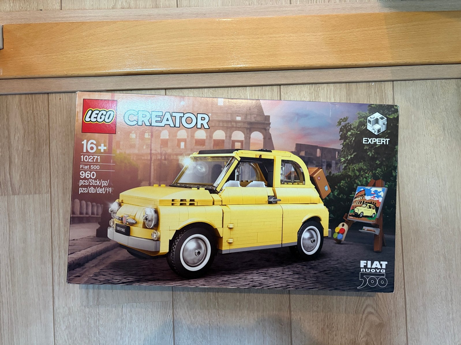 Lego Creator Expert 10271 Fiat 500 met doos en boekjes, Ophalen of Verzenden, Zo goed als nieuw, Lego