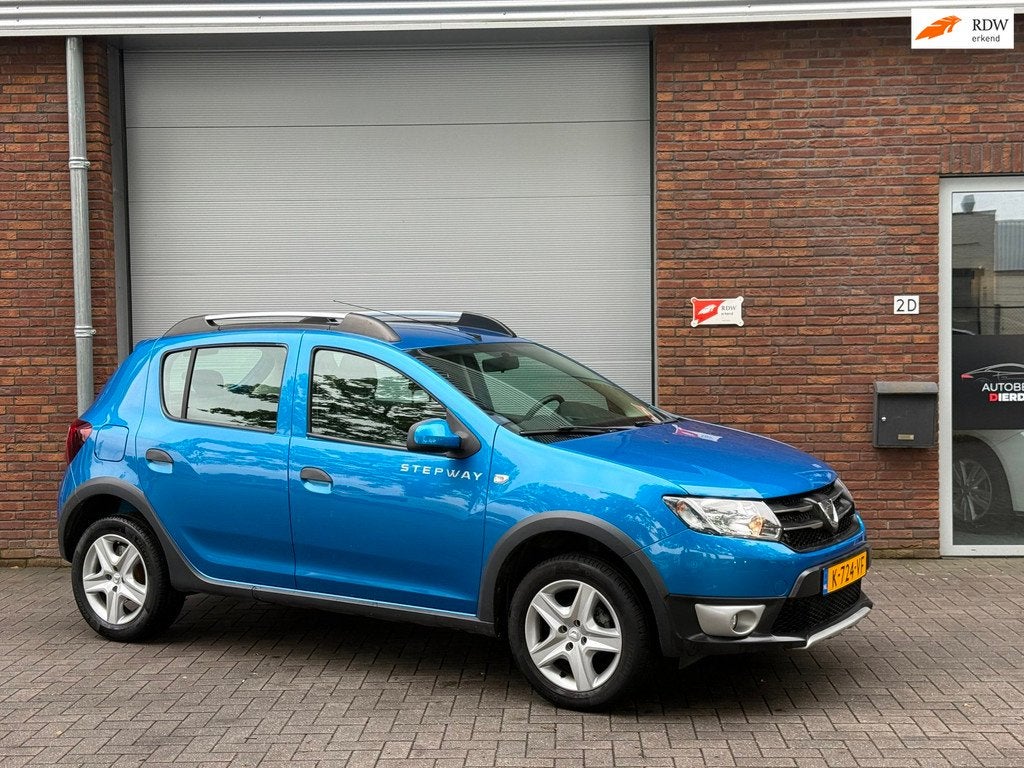 Dacia Sandero 0.9 TCe Easy-R Stepway Lauréate|AUTOMAAT|AIRC, Auto's, 898 cc, Stof, Navigatiesysteem, Blauw
