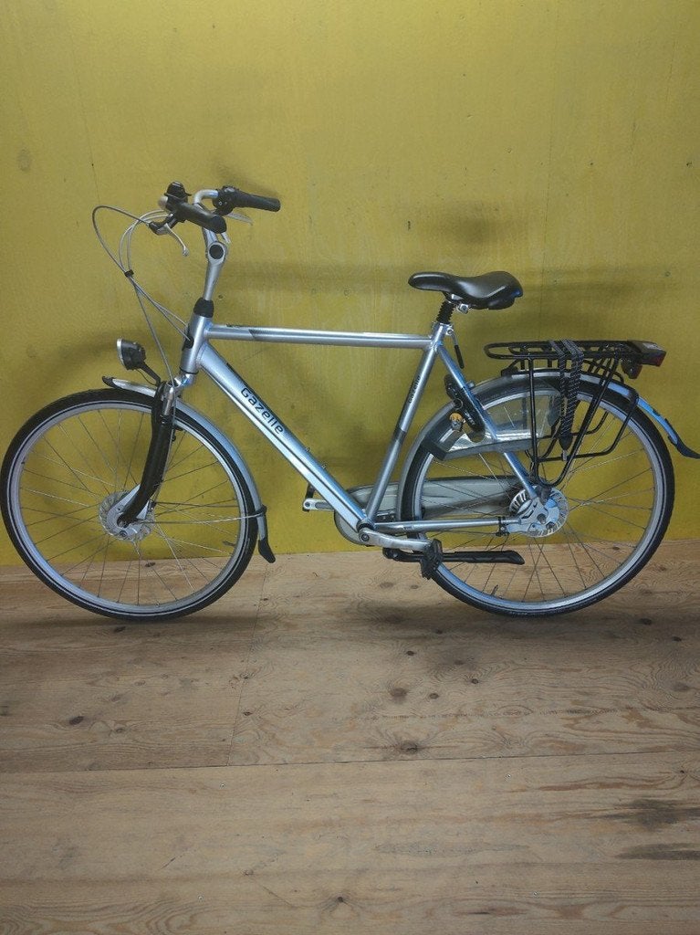 Gazelle Orange c7+ Heren Zilver 57cm, Fietsen en Brommers, Fietsen | Heren | Herenfietsen, Gebruikt, Gazelle, 57 tot 61 cm