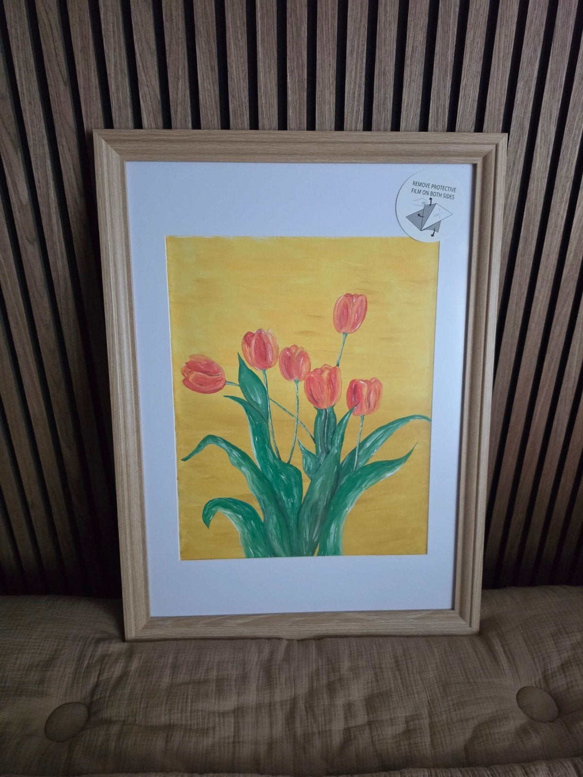 Tulpen schilderij, Ophalen of Verzenden