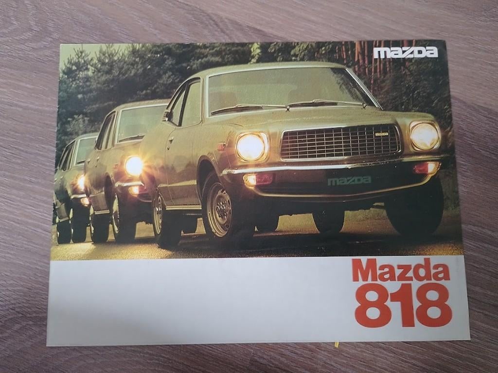 Mazda 818 autofolder 1975, Boeken, Auto's | Folders en Tijdschriften, Ophalen of Verzenden, Nieuw, Mazda