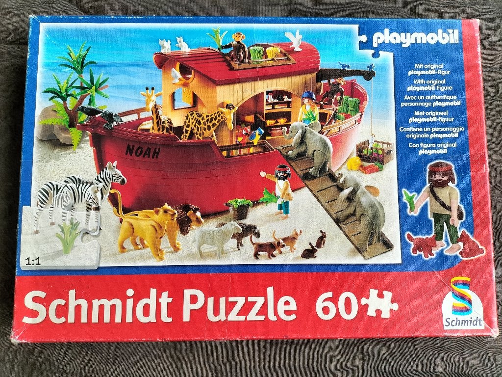 Playmobil puzzel De Ark van Noach / 60 stukjes, Ophalen of Verzenden, Meer dan 50 stukjes, Zo goed als nieuw, 4 tot 6 jaar