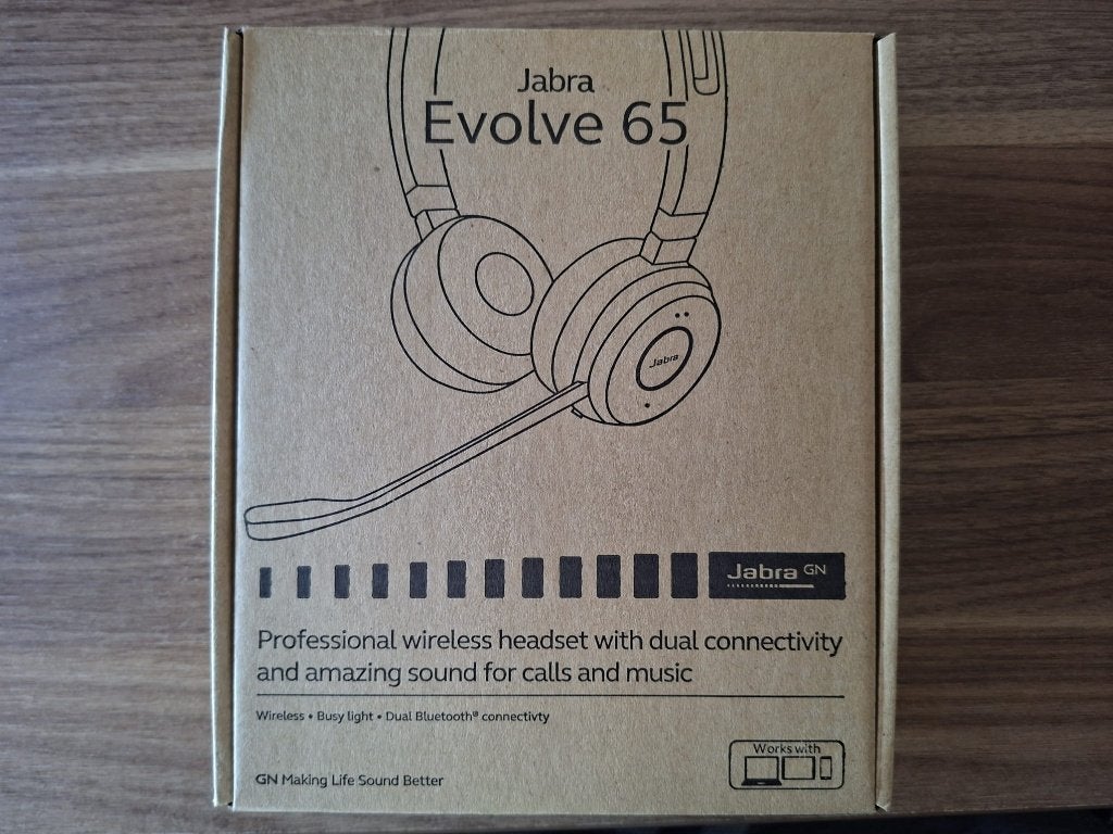 Headset Jabra Evolve 65 (NIEUW IN DOOS), Jabra Evolve 65 MS, Nieuw, On-ear, Ophalen of Verzenden