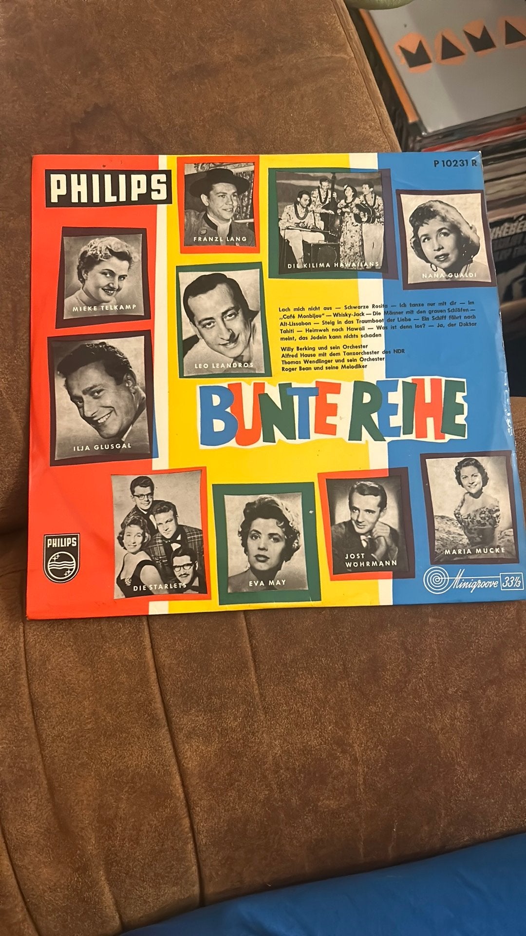 Bunte reihe - schlager album uit dd jaren ‘50, Ophalen of Verzenden, Zo goed als nieuw, 10 inch