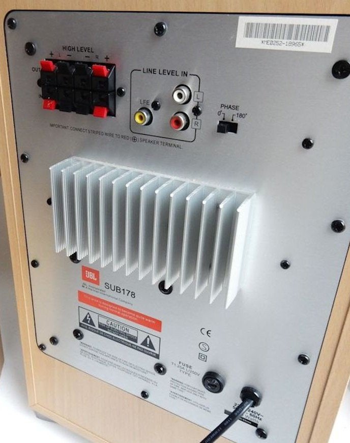 JBL Sub 178 kwaliteit subwoofer mooie staat, Gebruikt, Ophalen of Verzenden, 120 tot 150 watt, Subwoofer
