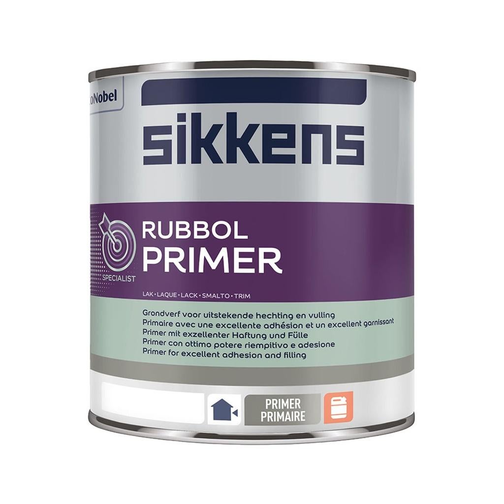 Sikkens Rubbol Primer 1l wit, Wit, Nieuw, Ophalen of Verzenden, Verf