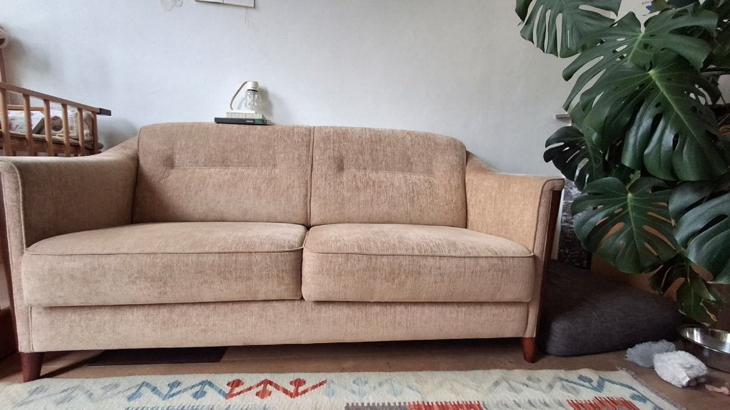 Vintage / retro bank, Ophalen, Vintage, retro, Gebruikt, Tweepersoons
