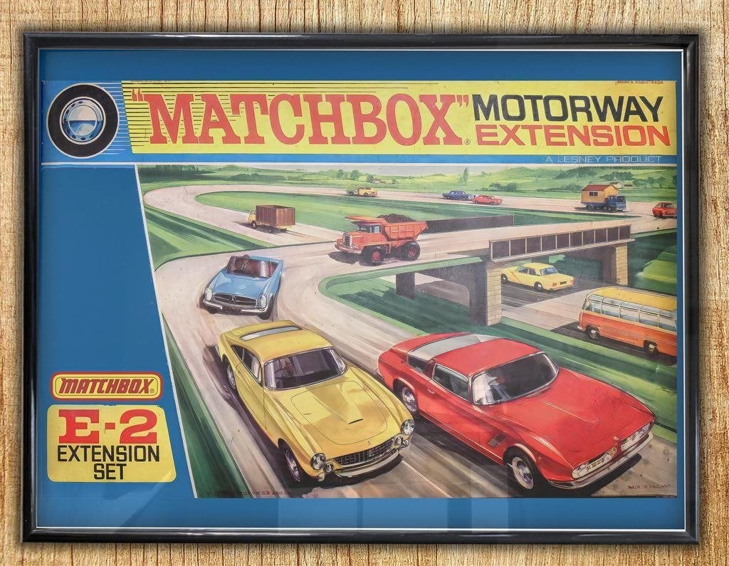 MATCHBOX Motorway Poster Print in lijst, Verzenden, Nieuw, A1 t/m A3, Film en Tv