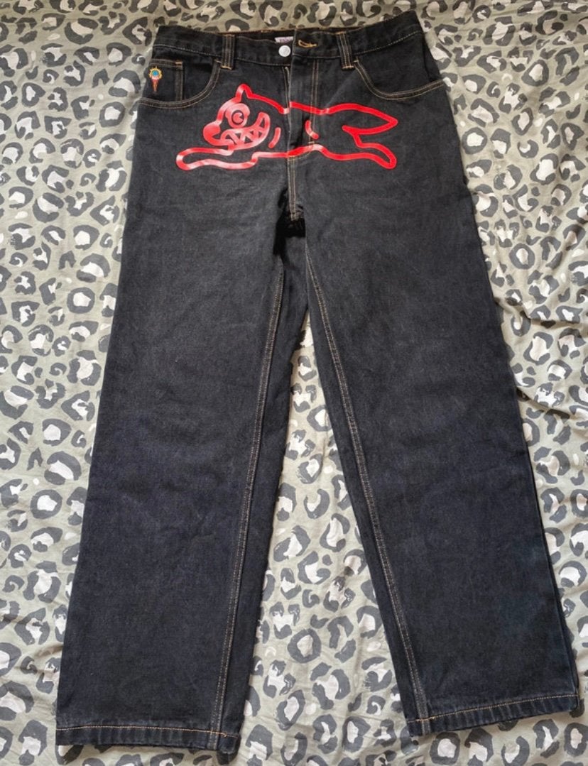 Icecream Running Dog jeans, Ophalen of Verzenden, Zo goed als nieuw, Zwart, W30 - W32 (confectie 38/40)