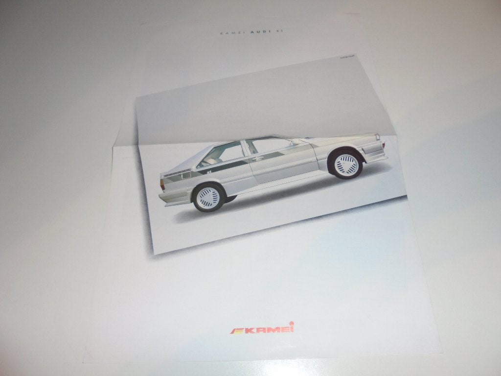 brochure Kamei X1 Audi 80 Coupé  1983, Ophalen of Verzenden, Zo goed als nieuw, Audi