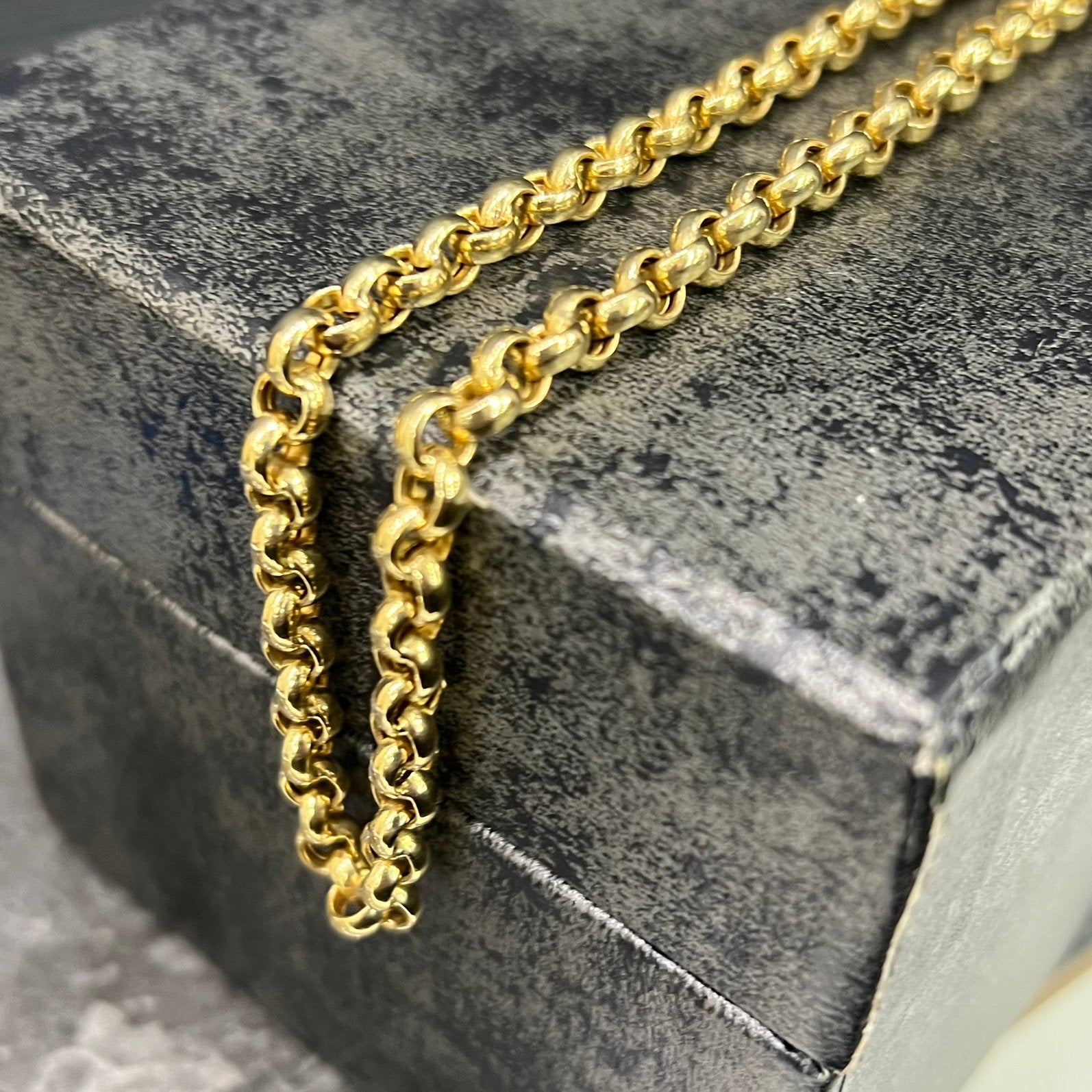 14k gouden ketting dikke jasseron schakel, Sieraden, Tassen en Uiterlijk, Kettingen, Ophalen of Verzenden, Nieuw, Goud