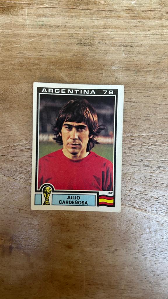 Panini Argentina 78 plaatje Julio Cardenosa WK 78, Verzenden, Zo goed als nieuw, Sticker