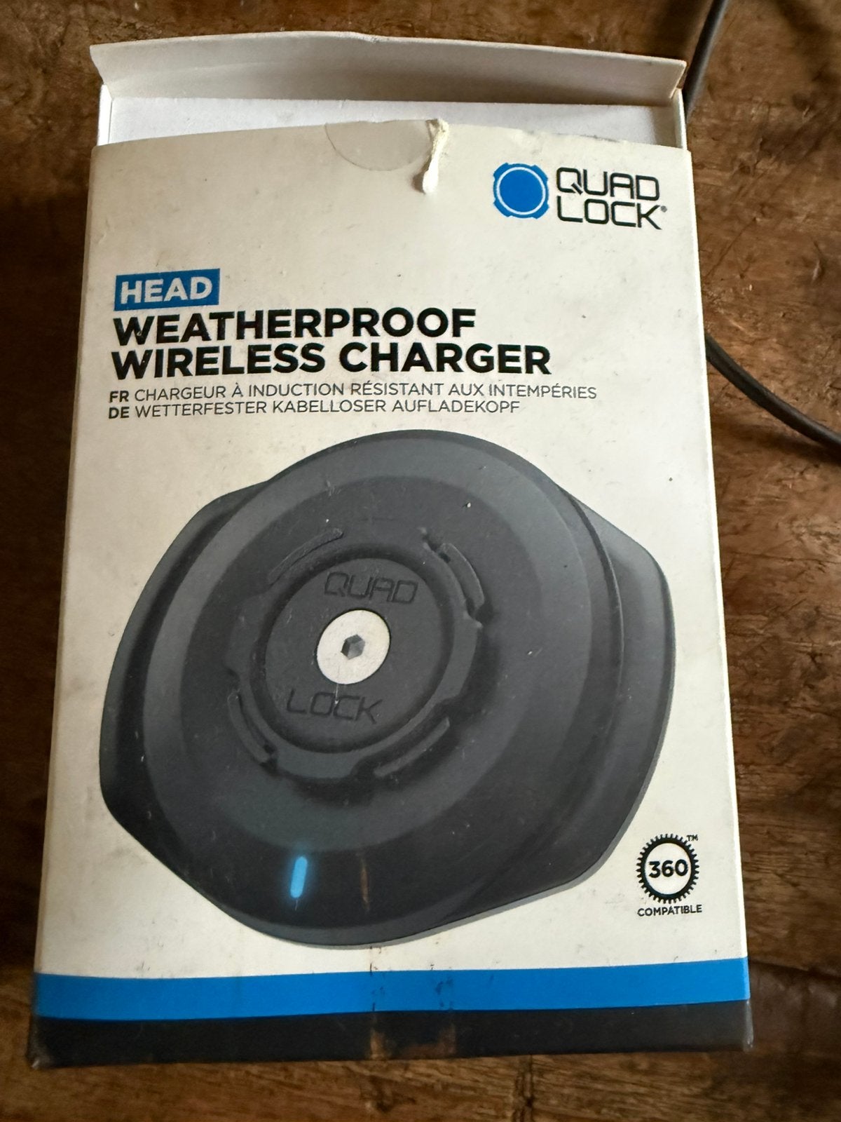 Quadlock weatherproof wireless charger, Ophalen of Verzenden, Gebruikt