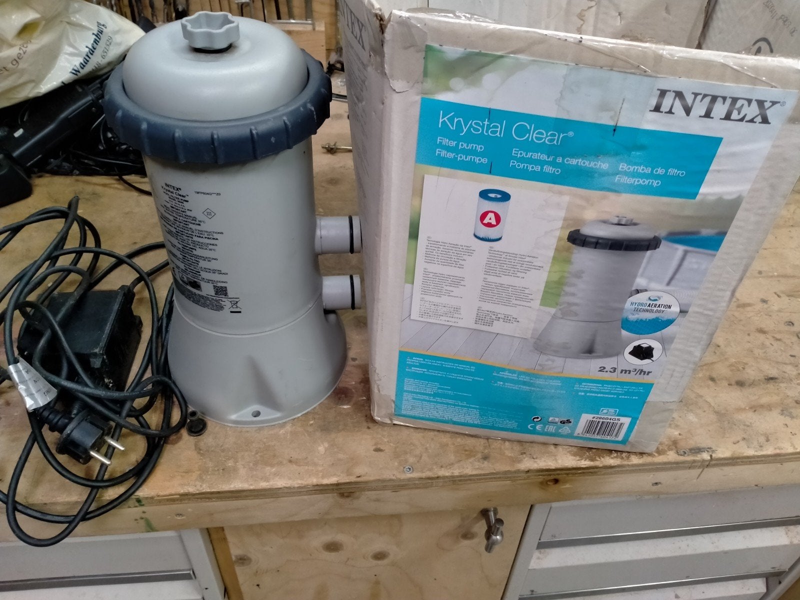 zwembad pomp te koop merk Intex, Ophalen of Verzenden, Zo goed als nieuw, Zwembadpomp