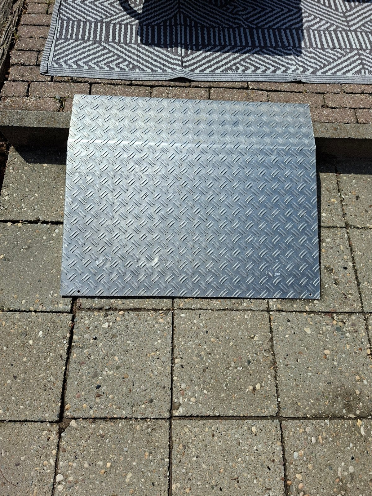 Drempel hulp aluminium lxb  70x82cm, Ophalen