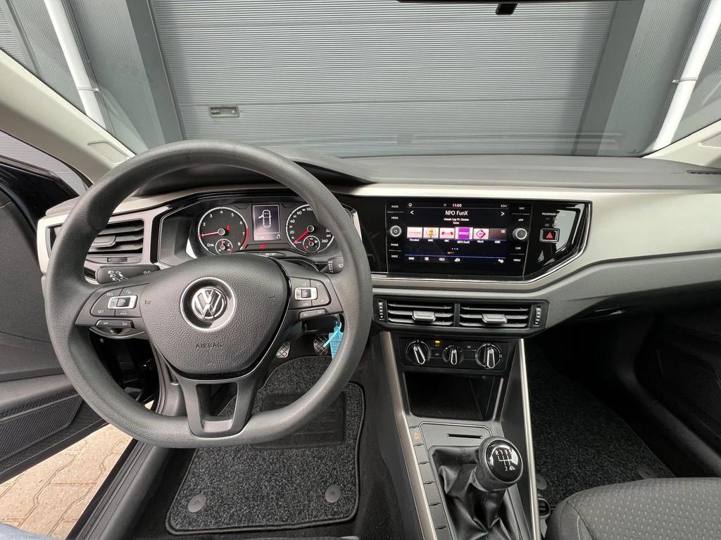 Volkswagen Polo 1.0 TSI Comfortline|Bj018|5Deurs|Navi|Lmv, Voorwielaandrijving, Stof, Euro 6, Origineel Nederlands
