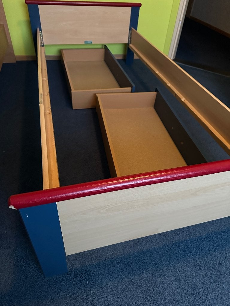 Eenpersoonsbed, Ophalen, Gebruikt, 180 cm of meer, 85 tot 100 cm
