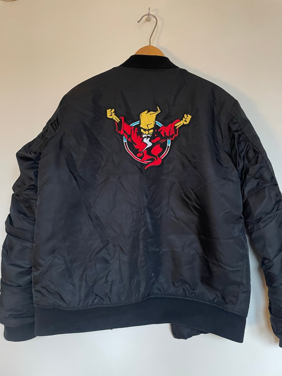 Thunderdome Bomberjack - Zwart met oranje voering, Ophalen of Verzenden, Gedragen, Maat 52/54 (L), Zwart