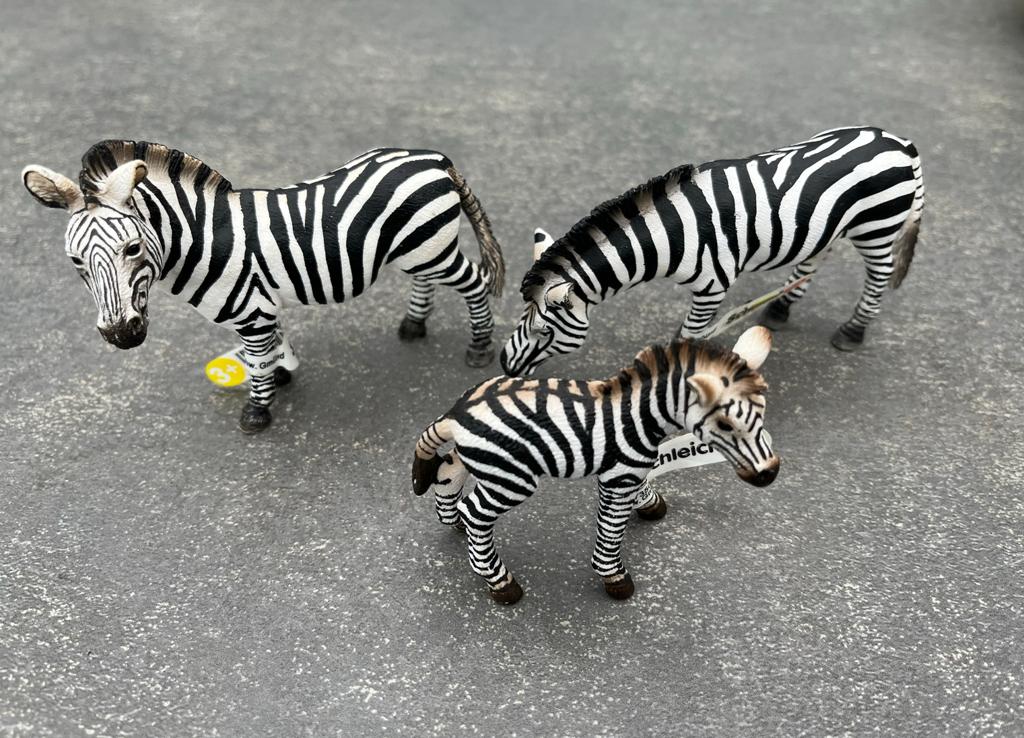 Schleich Zebra Familie - Nieuw! Nr 73508, Verzamelen, Dierenverzamelingen, Ophalen of Verzenden, Nieuw, Overige soorten, Beeldje of Figuurtje
