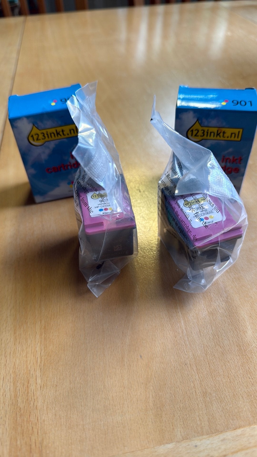 2 Nieuwe inkt cartridges 123inkt HP 901, Ophalen of Verzenden, Nieuw, Cartridge