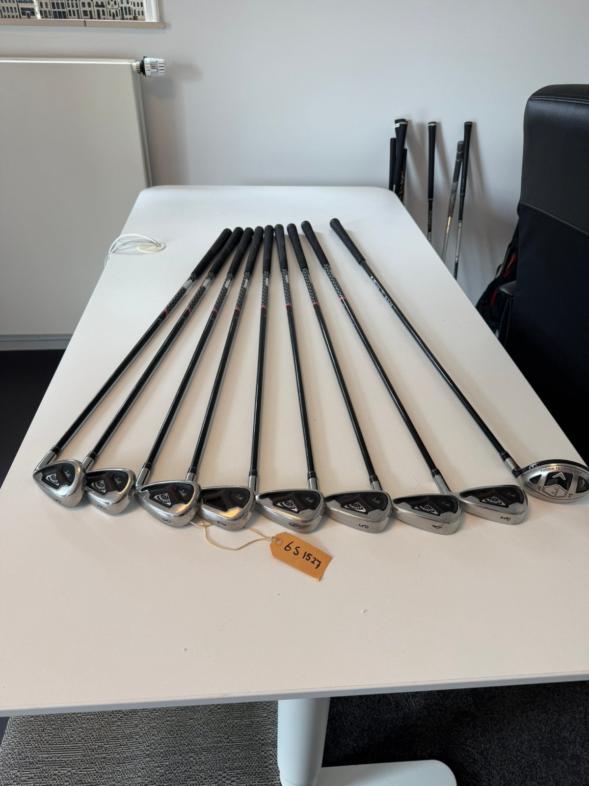 Callaway FT ijzerset + hyb - R flex - testen ok! 6S1527, Set, Gebruikt, -, Ophalen of Verzenden