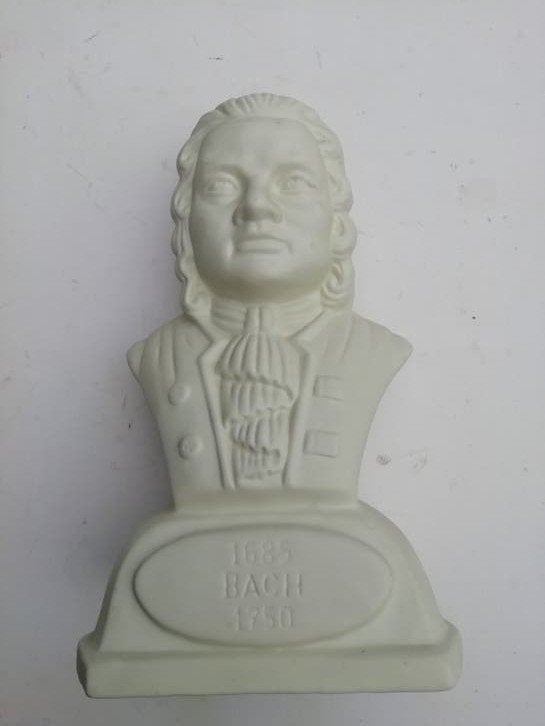 Groot porseleinen beeld van J.S. Bach, Ophalen of Verzenden