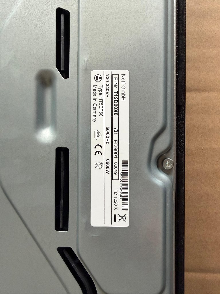 Neff T12D20X0 Elektrische Kookplaat - 4 Kookzones, Witgoed en Apparatuur, Ophalen, Gebruikt, Keramisch, 4 kookzones